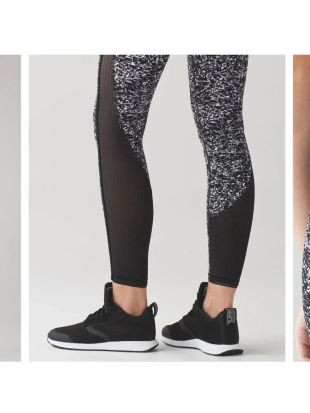 Lululemon Deep Breath Tight in Iced Wave White Black - 4